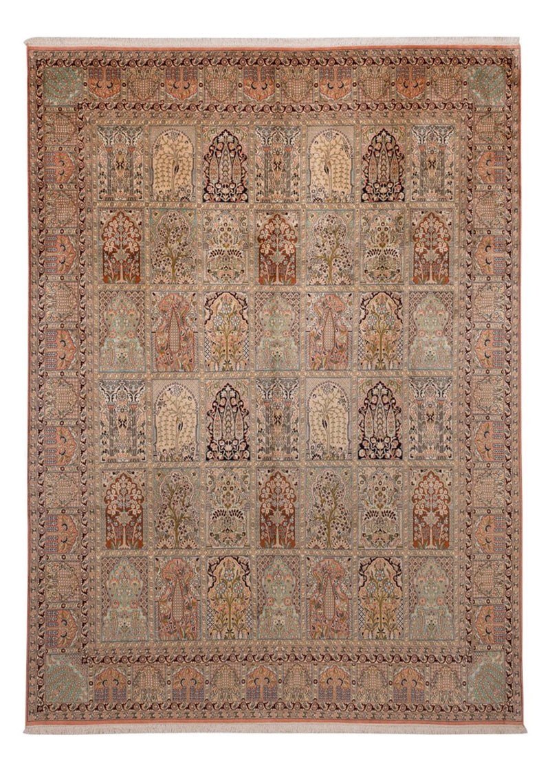 Tappeto di seta - Seta del Kashmir - 324 x 238 cm - beige