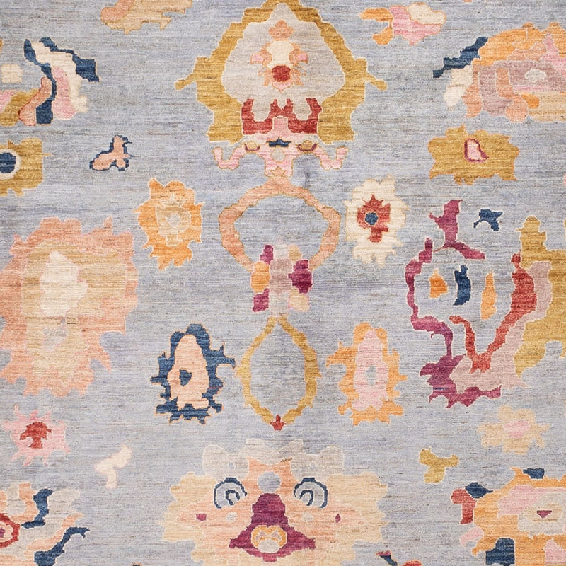 Tappeto Ziegler - Usak - 391 x 298 cm - blu chiaro