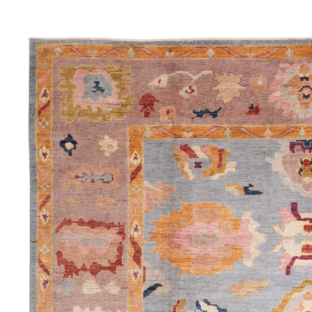 Tappeto Ziegler - Usak - 391 x 298 cm - blu chiaro