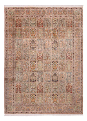 Tappeto di seta - Seta del Kashmir - 403 x 298 cm - beige scuro