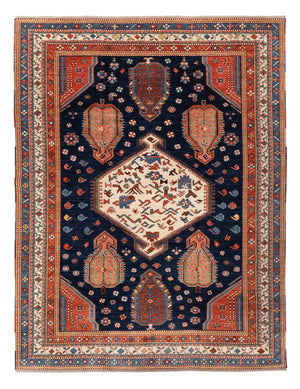 Tappeto Ziegler - Kazak - 367 x 270 cm - blu scuro