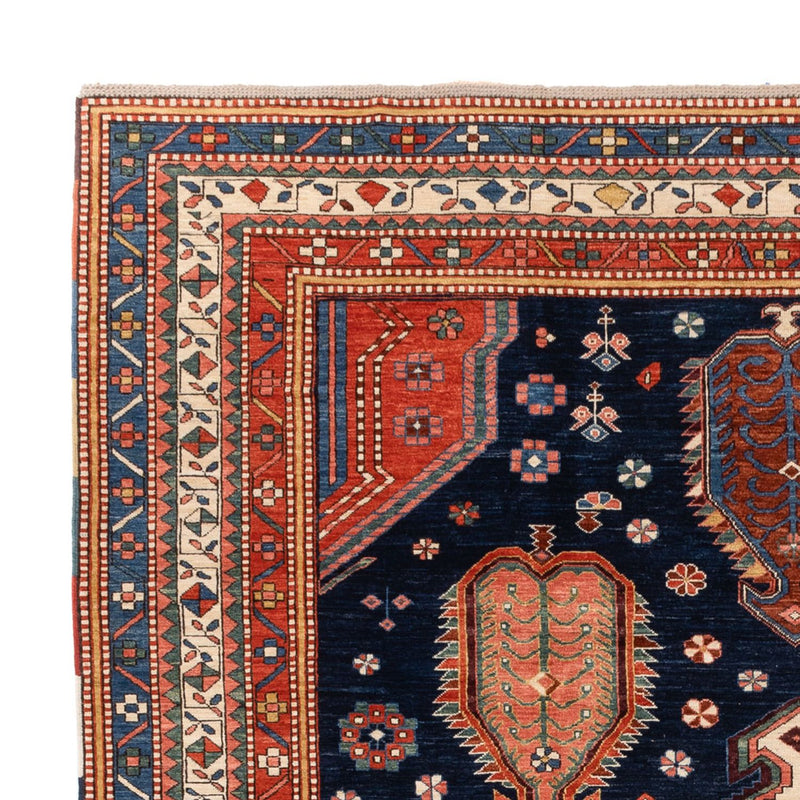 Tappeto Ziegler - Kazak - 367 x 270 cm - blu scuro