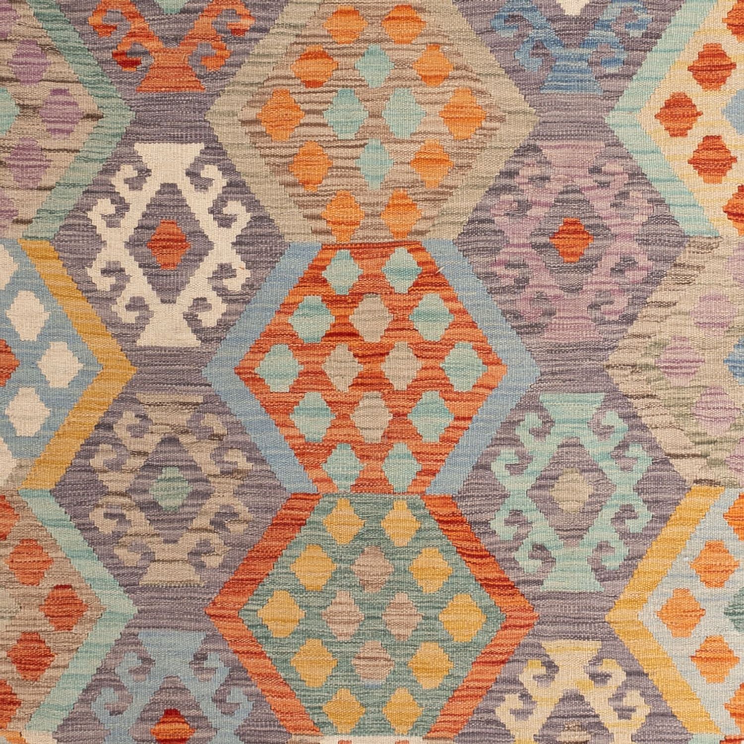 Tappeto Kelim - Splash - 294 x 252 cm - multicolore