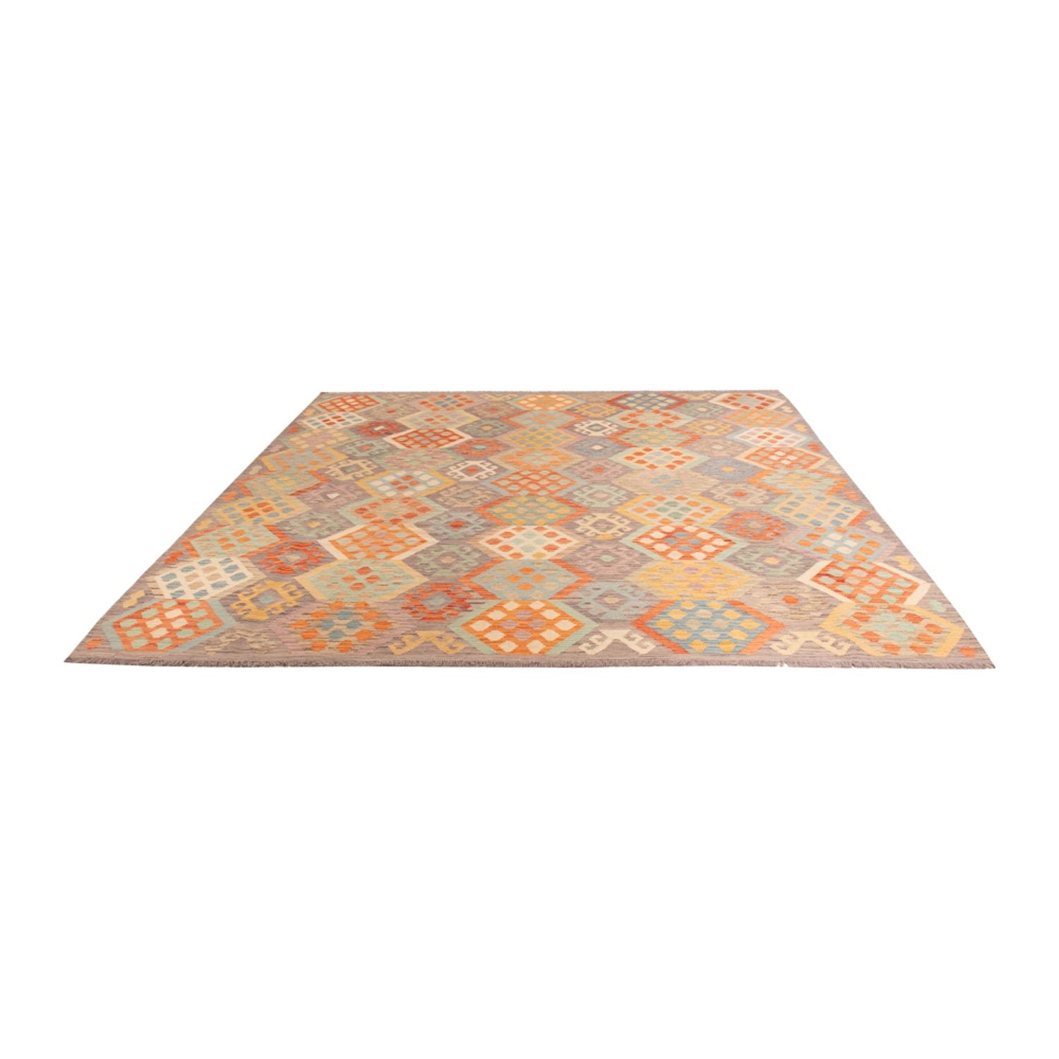 Tappeto Kelim - Splash - 294 x 252 cm - multicolore