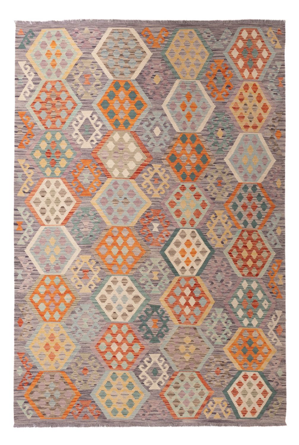 Tappeto Kelim - Splash - 292 x 197 cm - multicolore