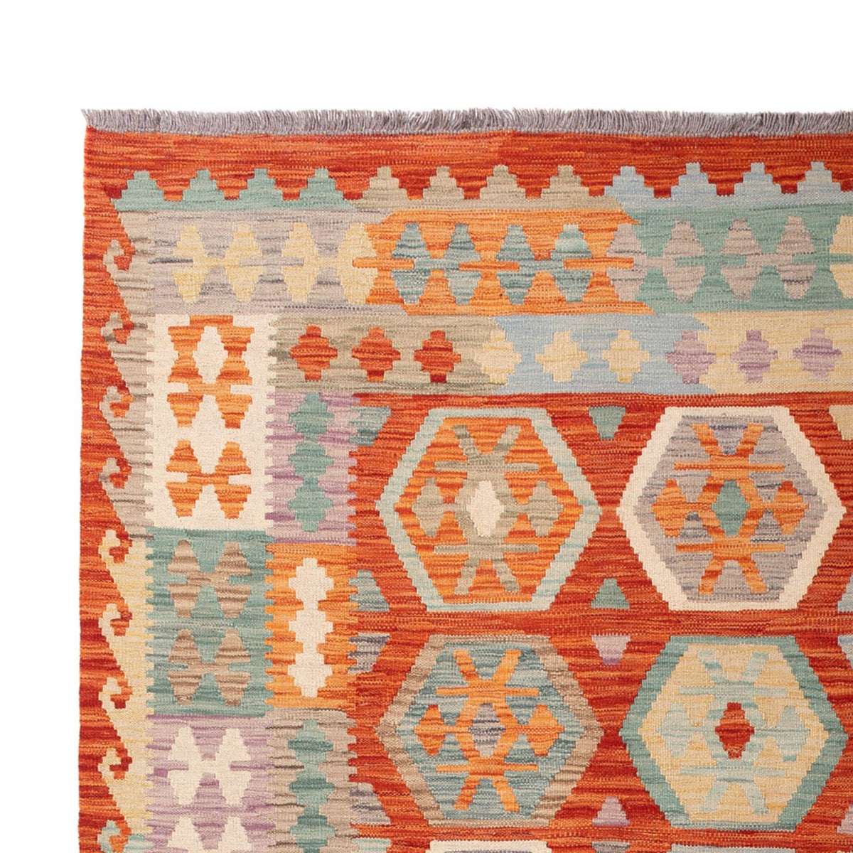 Tappeto Kelim - Splash - 298 x 206 cm - multicolore