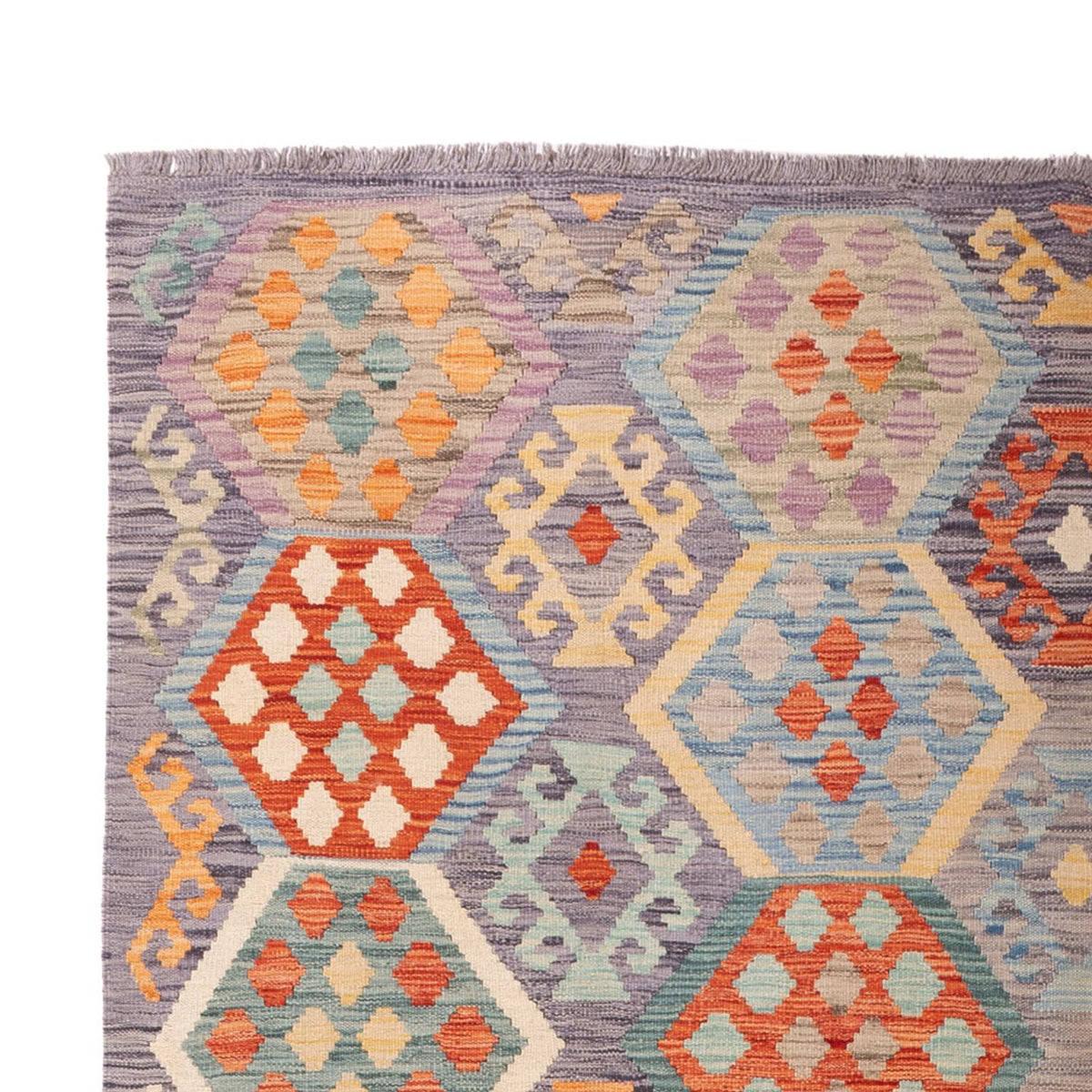 Tappeto Kelim - Splash - 293 x 193 cm - multicolore