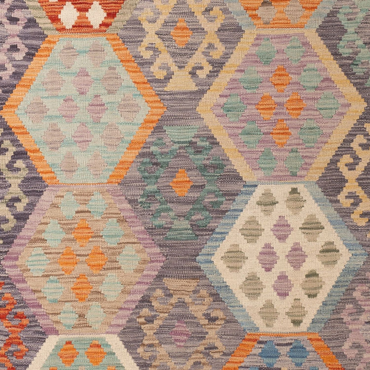 Tappeto Kelim - Splash - 297 x 204 cm - multicolore