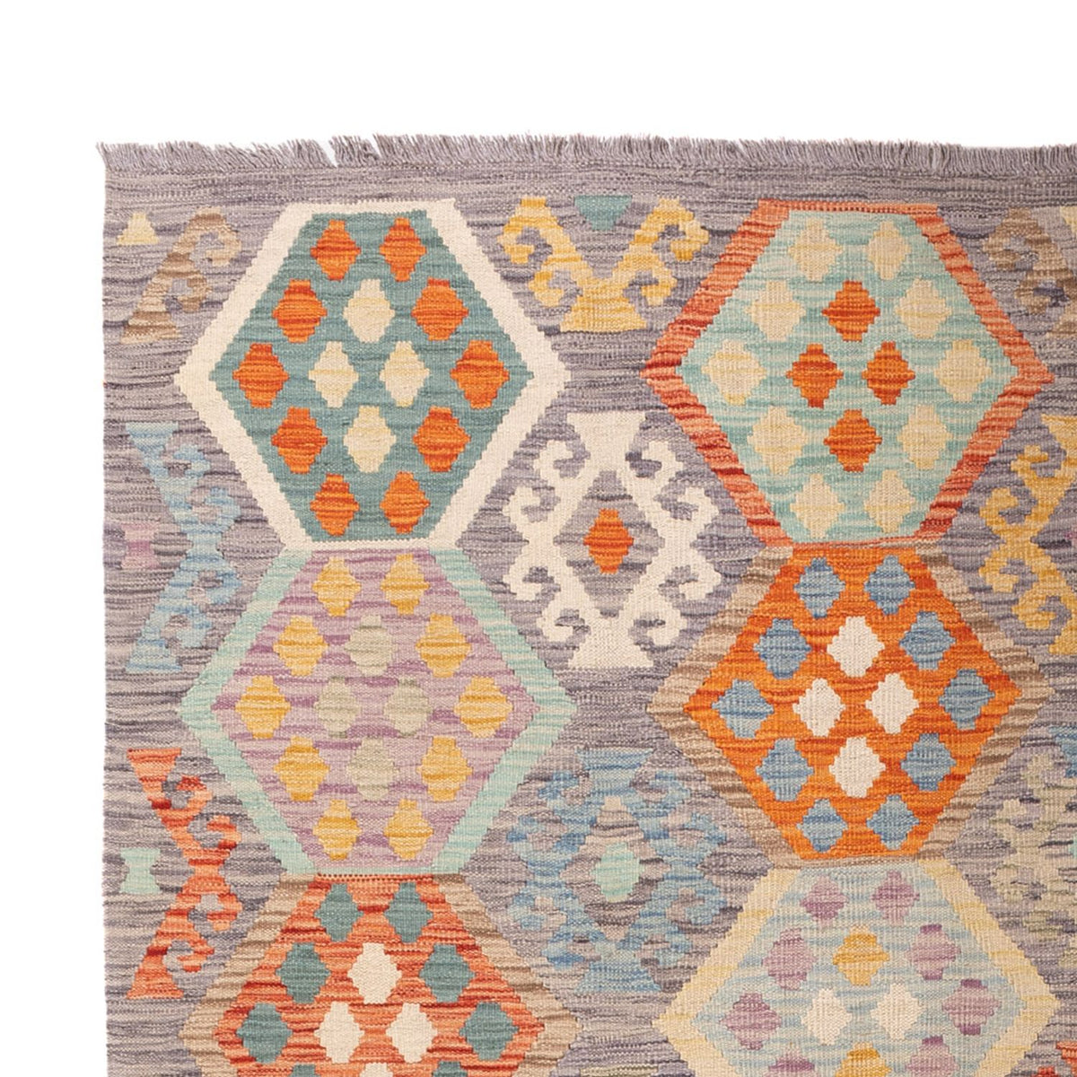 Tappeto Kelim - Splash - 298 x 199 cm - multicolore