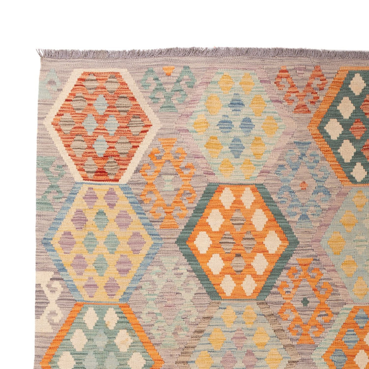 Tappeto Kelim - Splash - 298 x 207 cm - multicolore