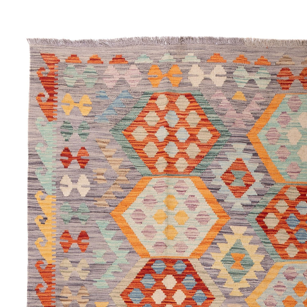 Tappeto Kelim - Splash - 296 x 200 cm - multicolore