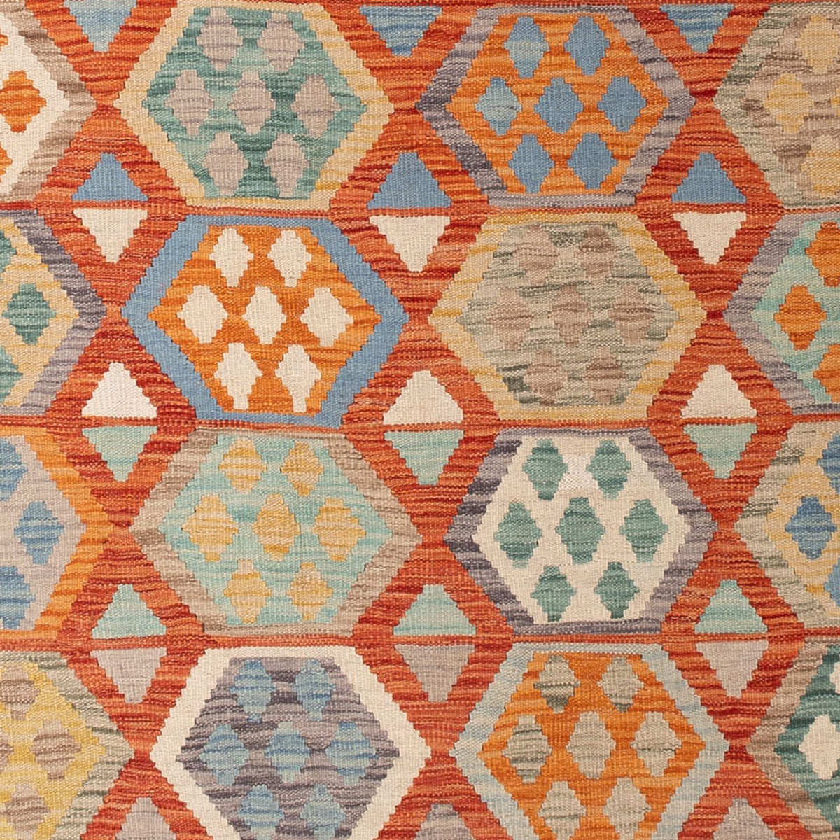 Tappeto Kelim - Splash - 295 x 200 cm - multicolore