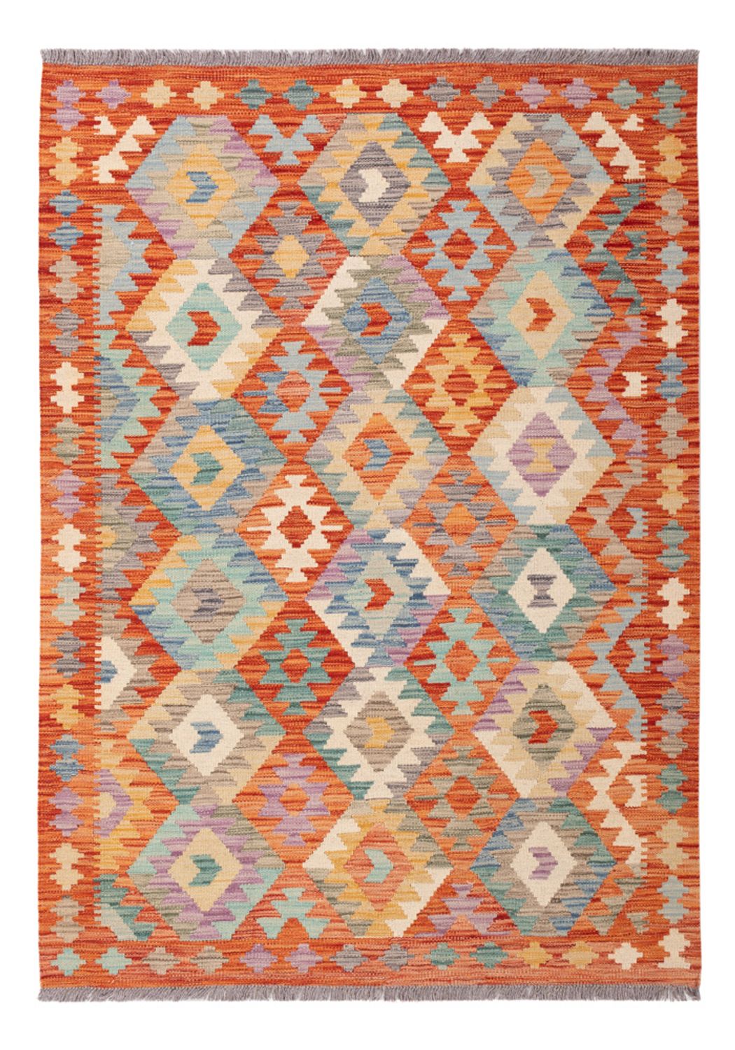 Kelim Teppich - Splash - 175 x 124 cm - mehrfarbig