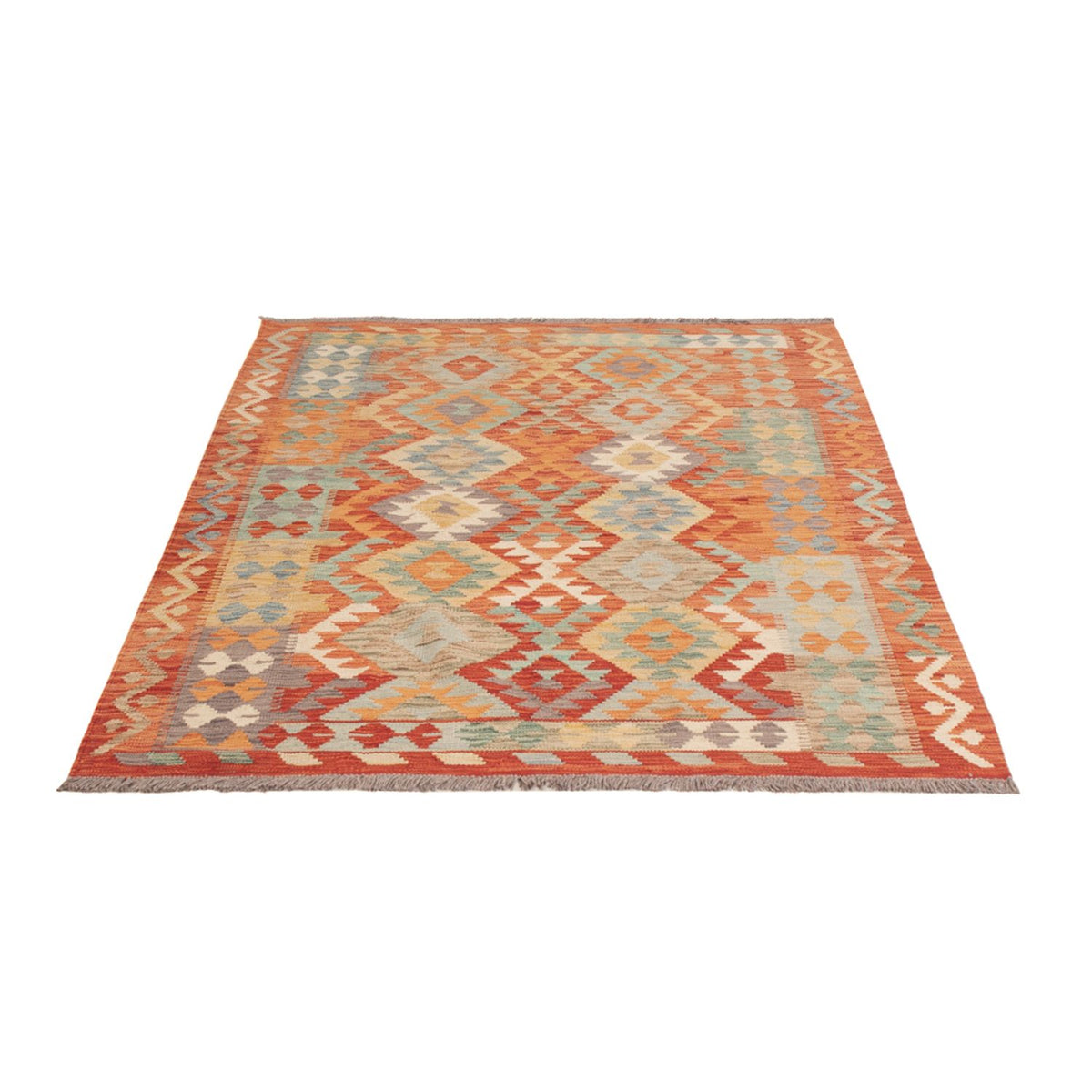 Tappeto Kelim - Splash - 171 x 129 cm - multicolore