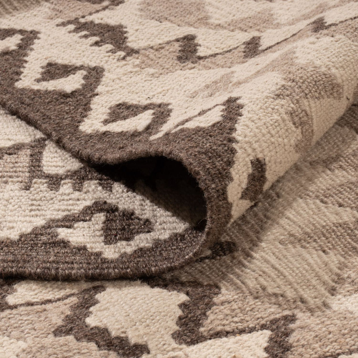 Tappeto Kelim - Splash - 291 x 208 cm - grigio chiaro