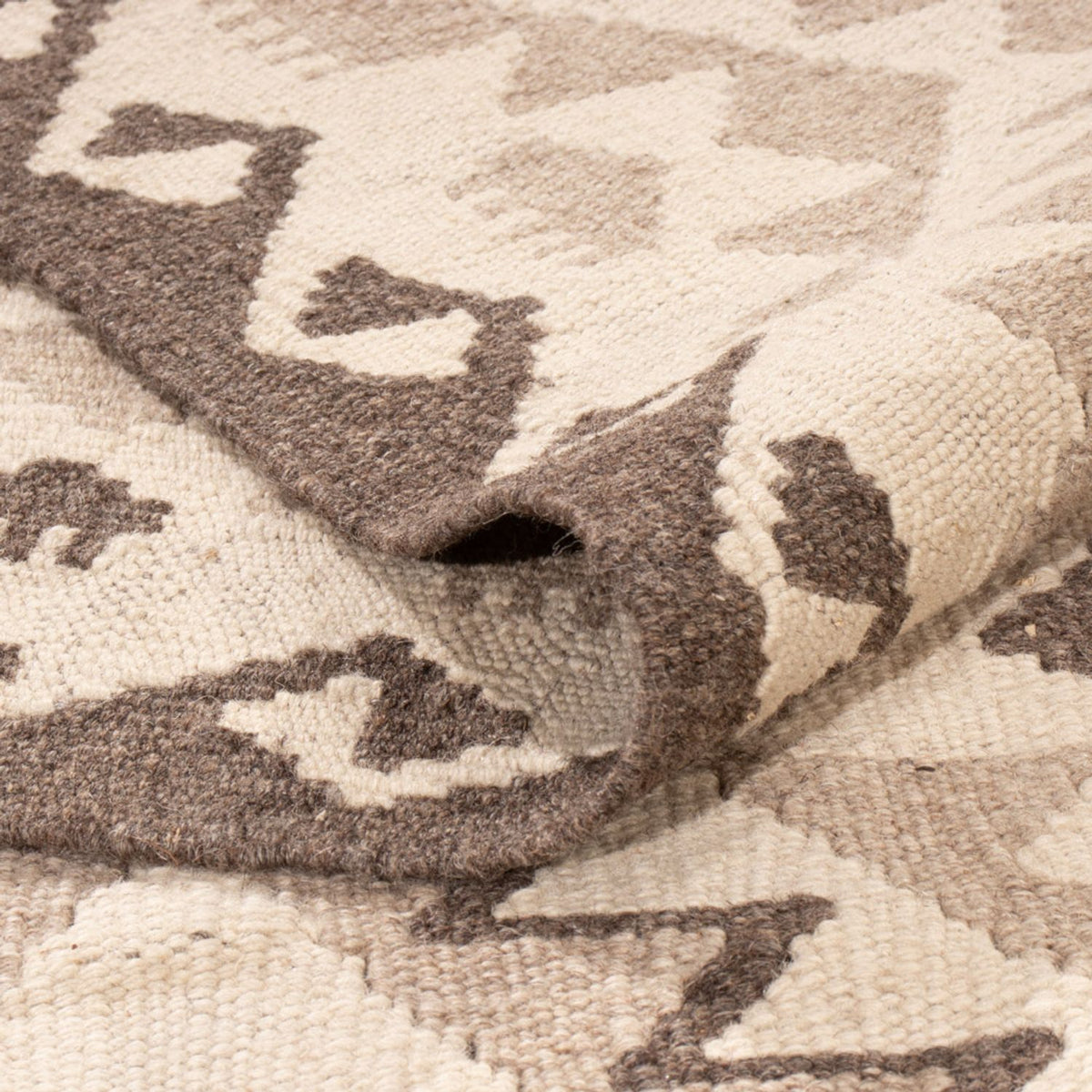 Tappeto Kelim - Splash - 290 x 202 cm - grigio chiaro