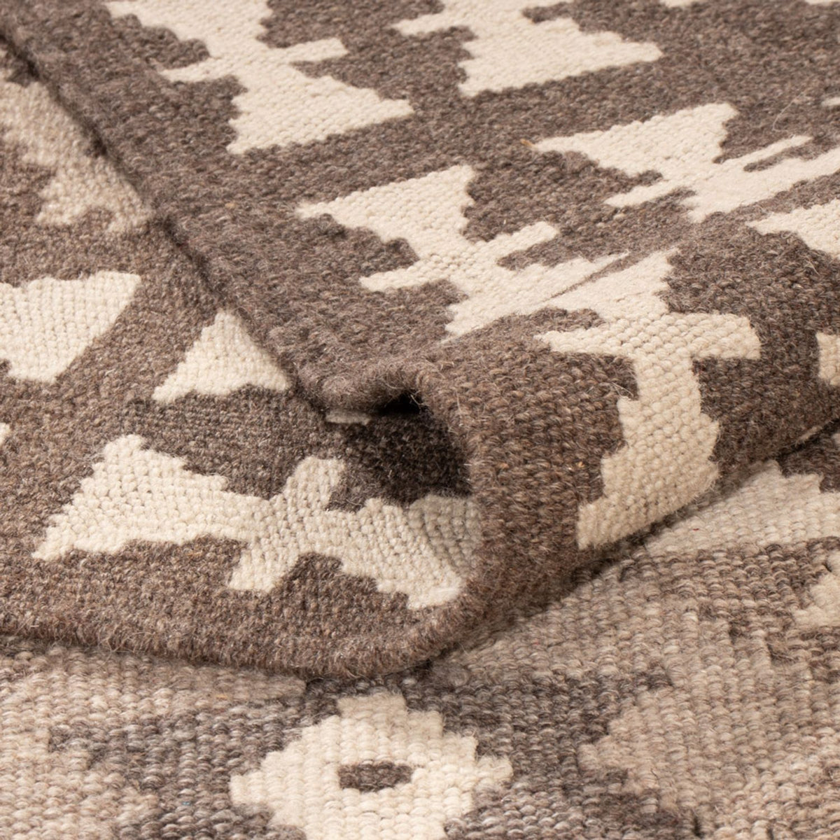 Tappeto Kelim - Splash - 293 x 198 cm - grigio chiaro