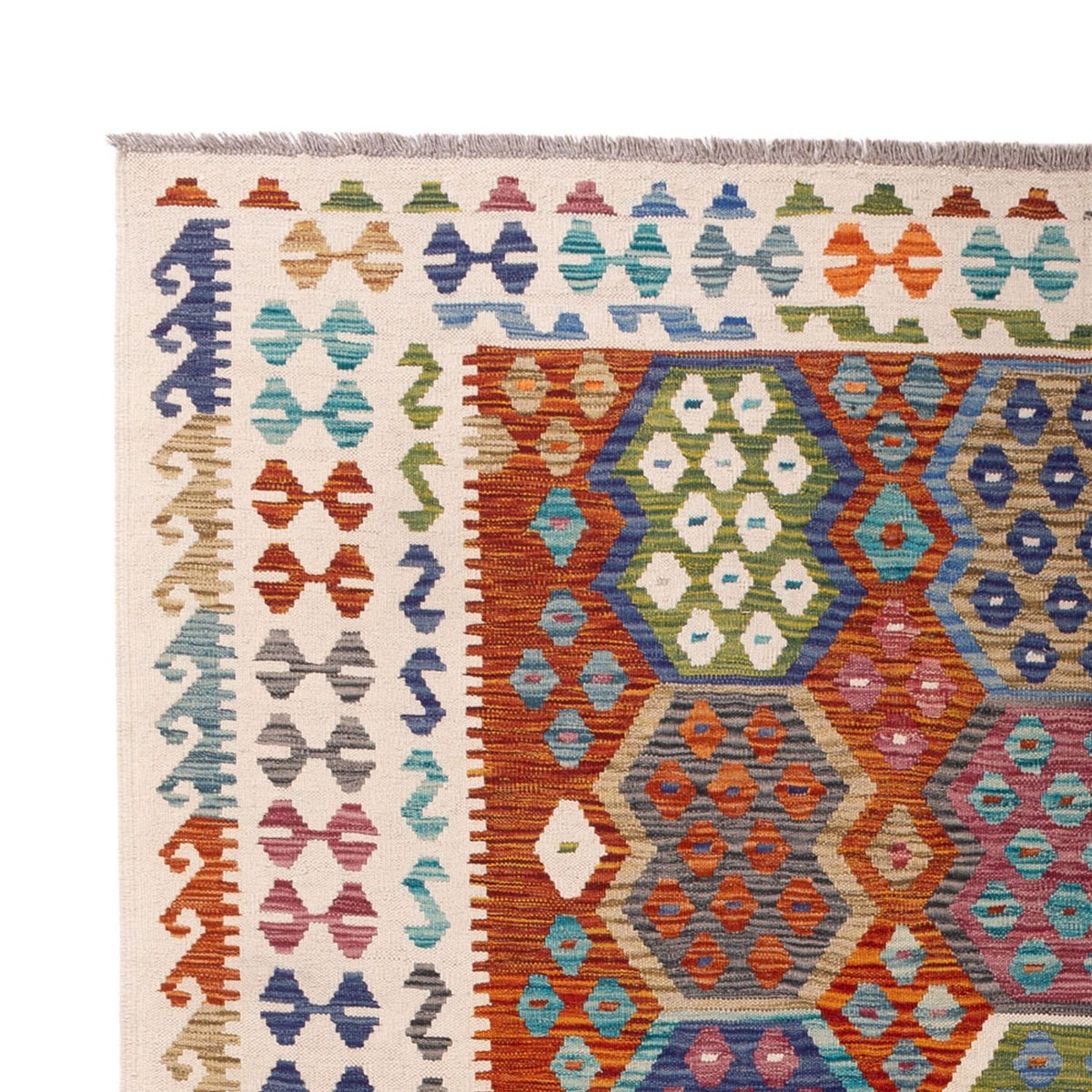 Tappeto Kelim - Splash - 292 x 214 cm - multicolore