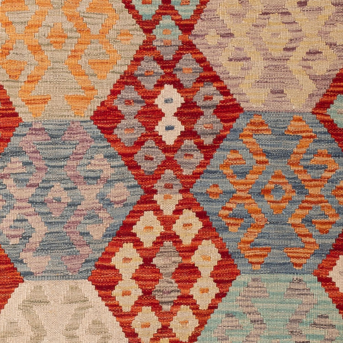 Tappeto Kelim - Splash - 201 x 127 cm - multicolore