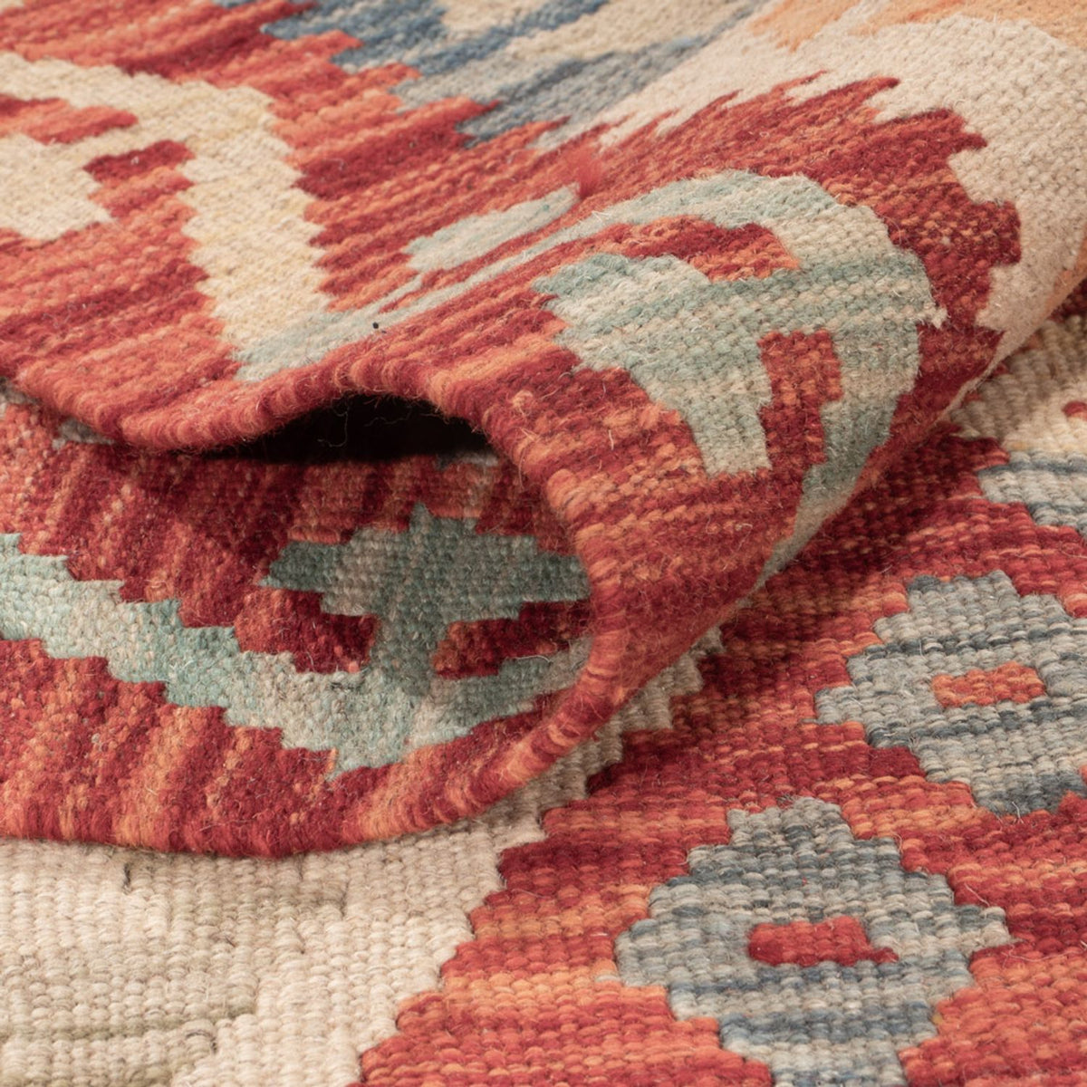 Tappeto Kelim - Splash - 201 x 127 cm - multicolore