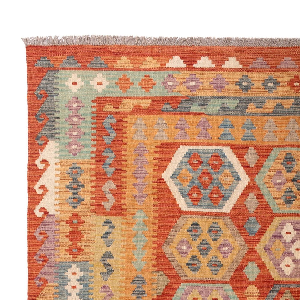 Tappeto Kelim - Splash - 295 x 195 cm - multicolore