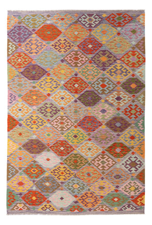 Kelim Teppich - Splash - 292 x 204 cm - mehrfarbig