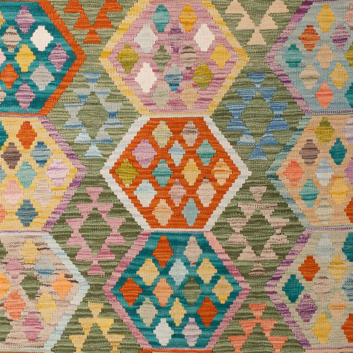 Tappeto Kelim - Splash - 299 x 200 cm - multicolore