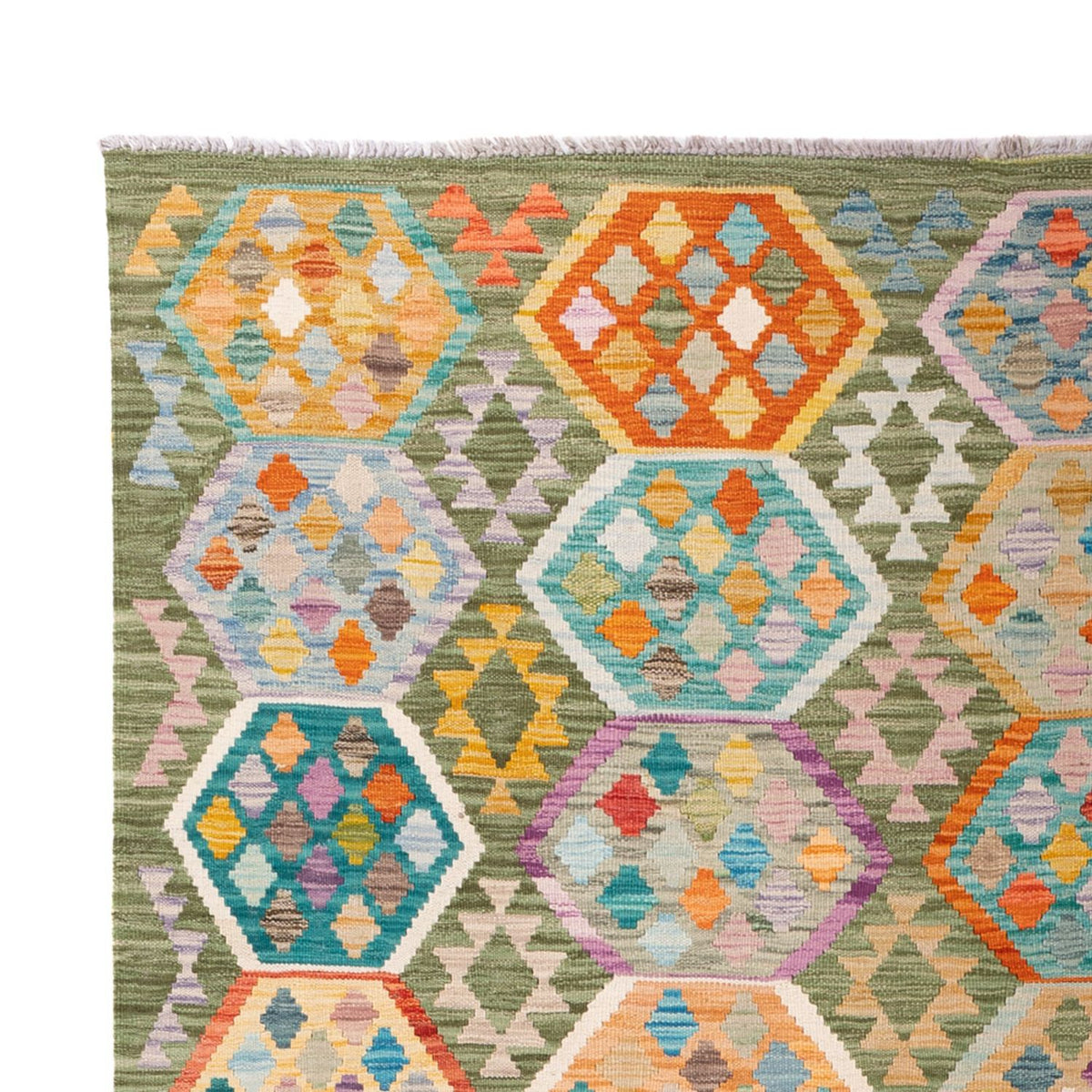 Tappeto Kelim - Splash - 299 x 200 cm - multicolore