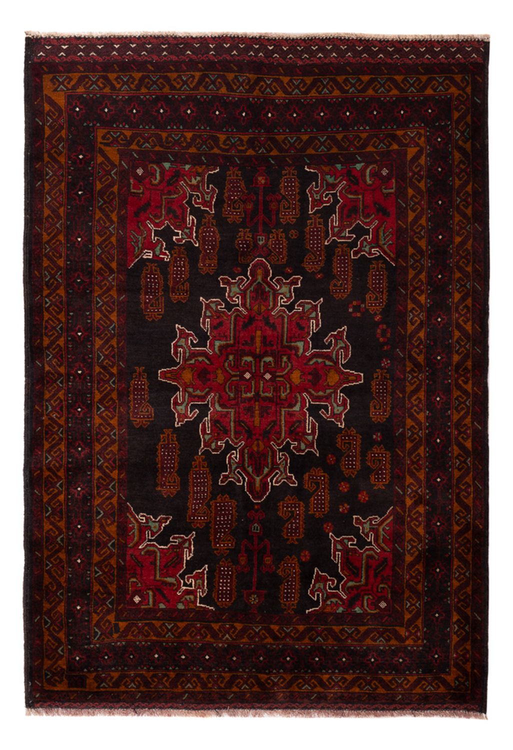 Tappeto Belutsch - 181 x 126 cm - rosso scuro