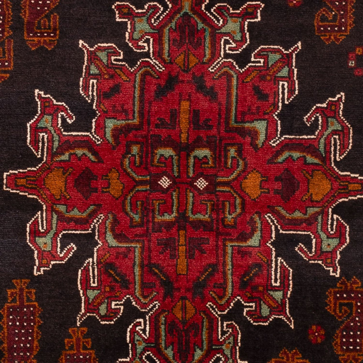 Tappeto Belutsch - 181 x 126 cm - rosso scuro