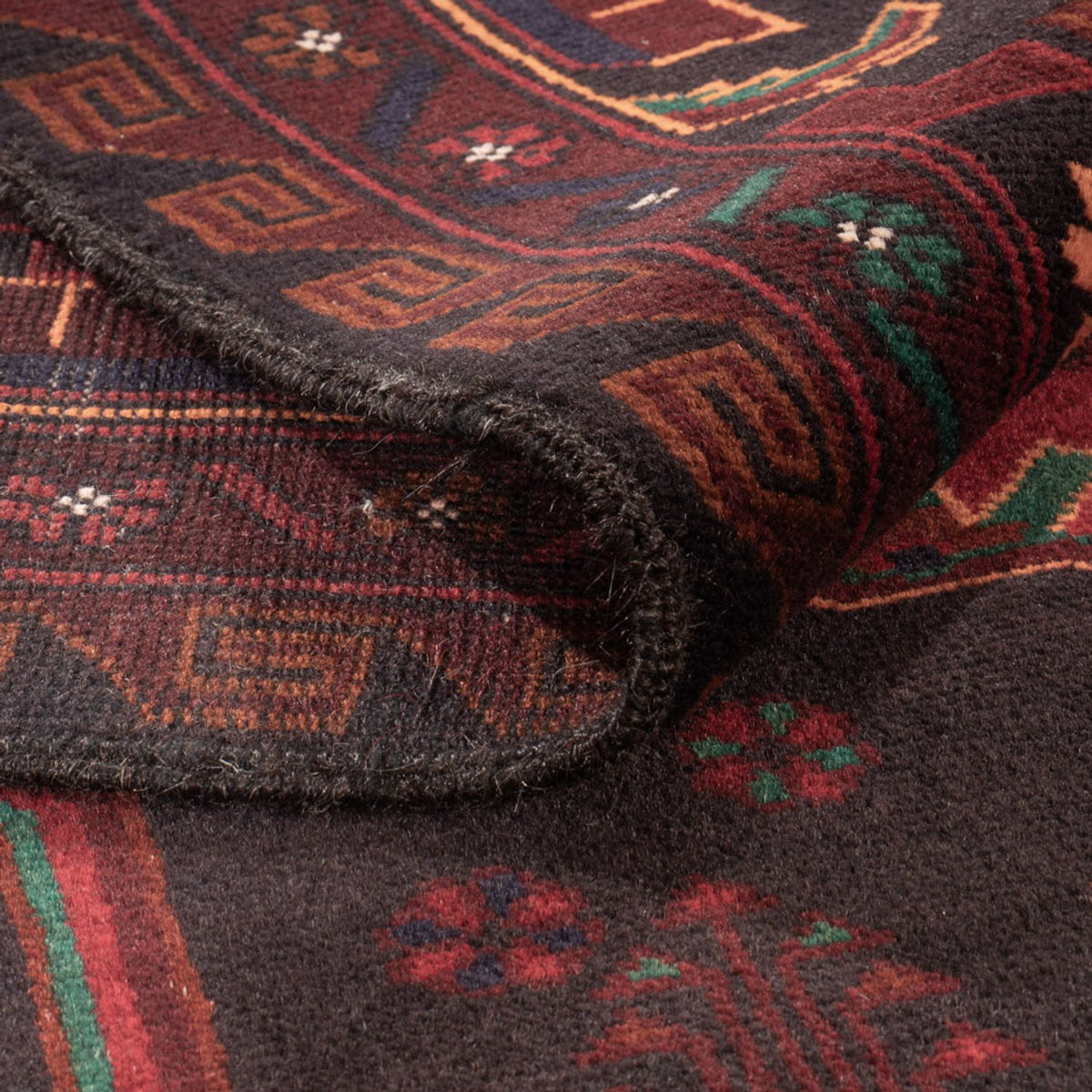 Tappeto Belutsch - 207 x 127 cm - rosso scuro