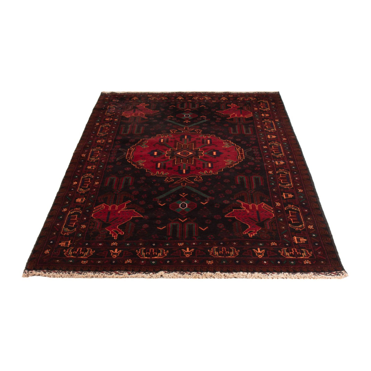 Tappeto Belutsch - 207 x 127 cm - rosso scuro