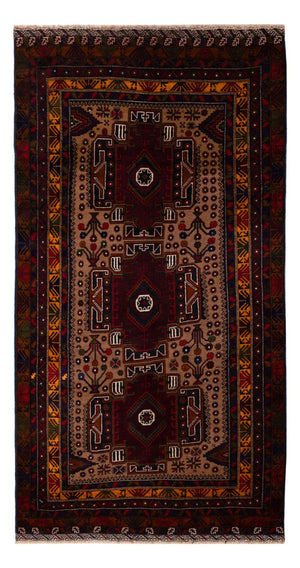 Tappeto corsia Tappeto Belutsch - 209 x 107 cm - ruggine