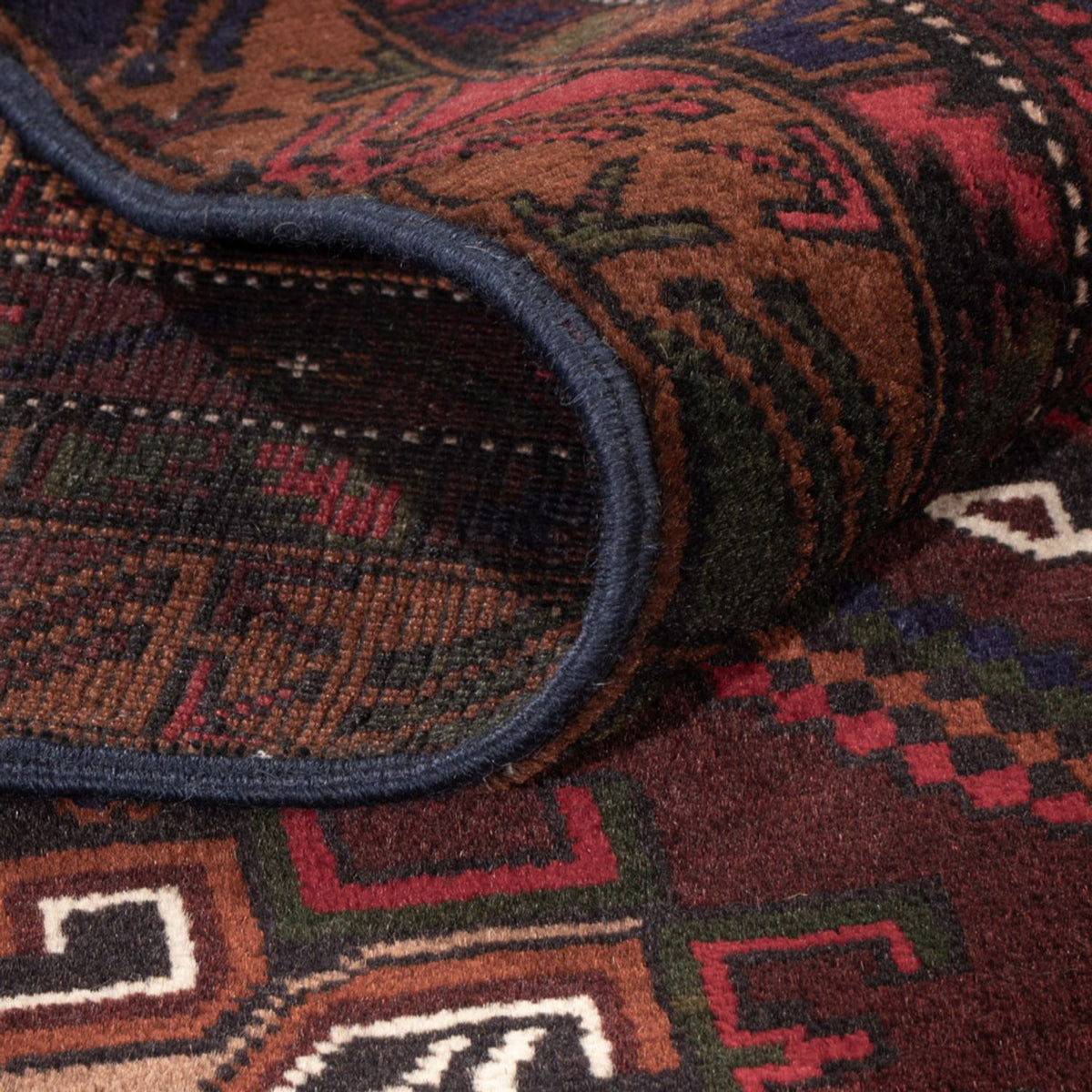 Tappeto corsia Tappeto Belutsch - 209 x 107 cm - ruggine