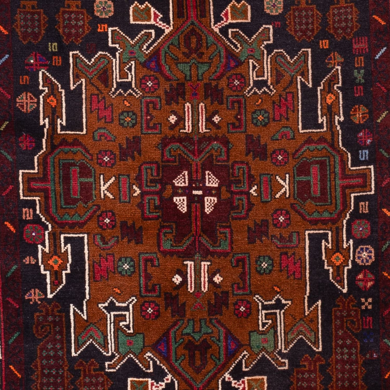Tappeto corsia Tappeto Belutsch - 222 x 103 cm - rosso scuro