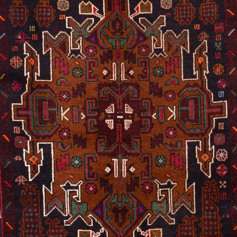 Tappeto corsia Tappeto Belutsch - 222 x 103 cm - rosso scuro