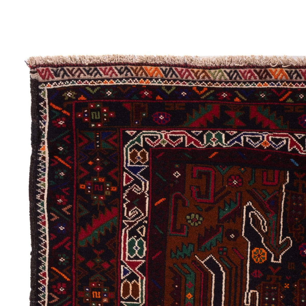 Tappeto corsia Tappeto Belutsch - 222 x 103 cm - rosso scuro