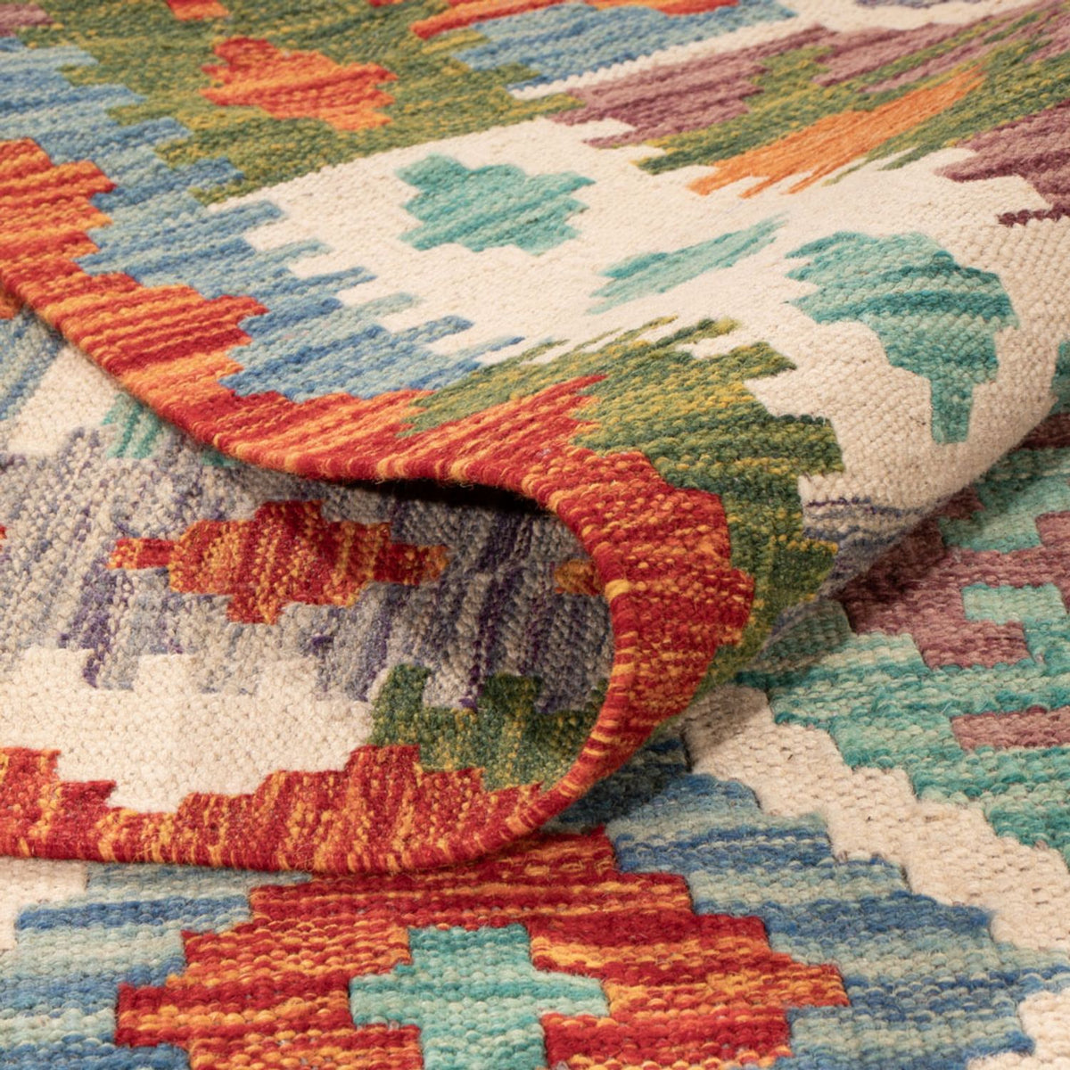 Tappeto Kelim - Splash - 296 x 204 cm - multicolore