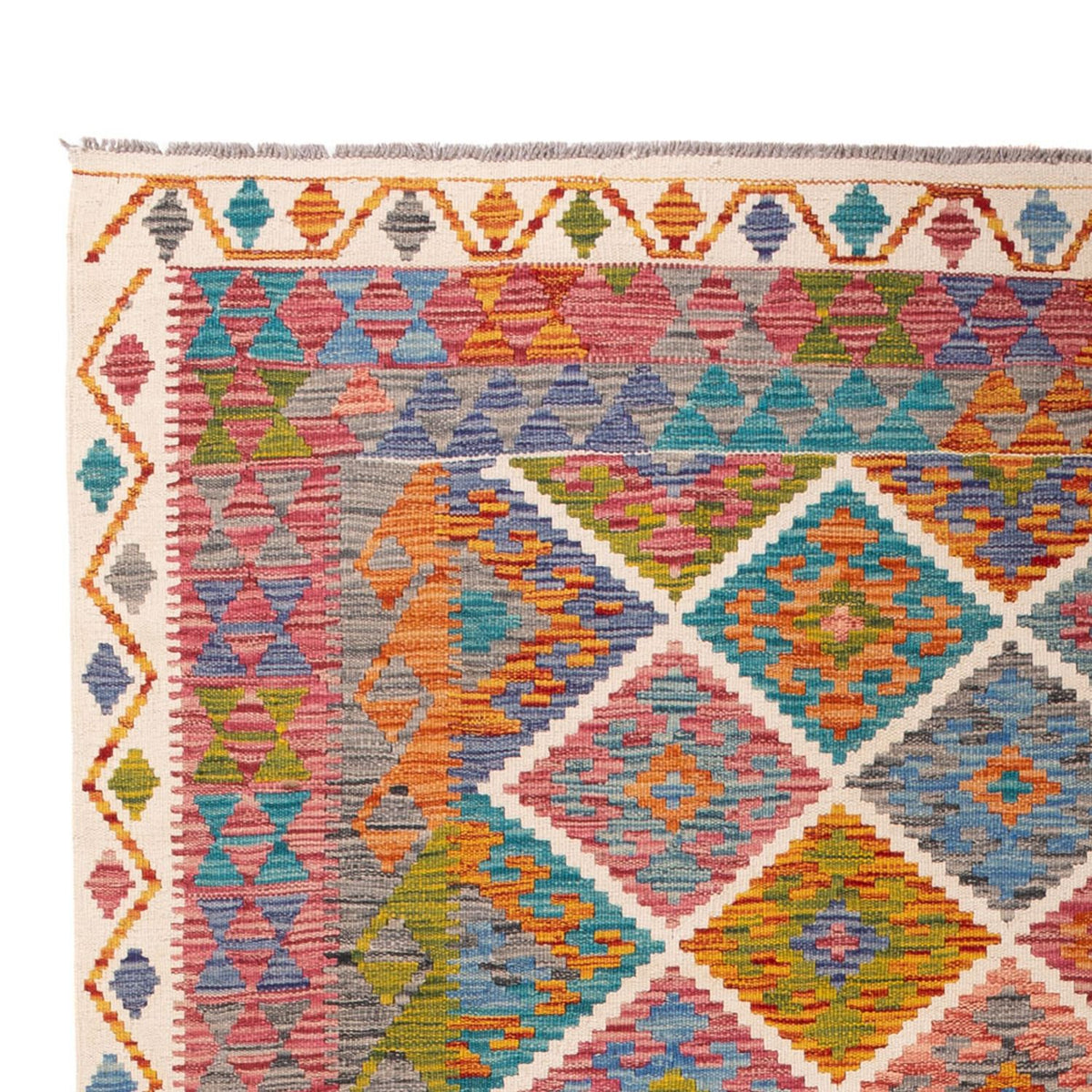 Tappeto Kelim - Splash - 290 x 200 cm - multicolore