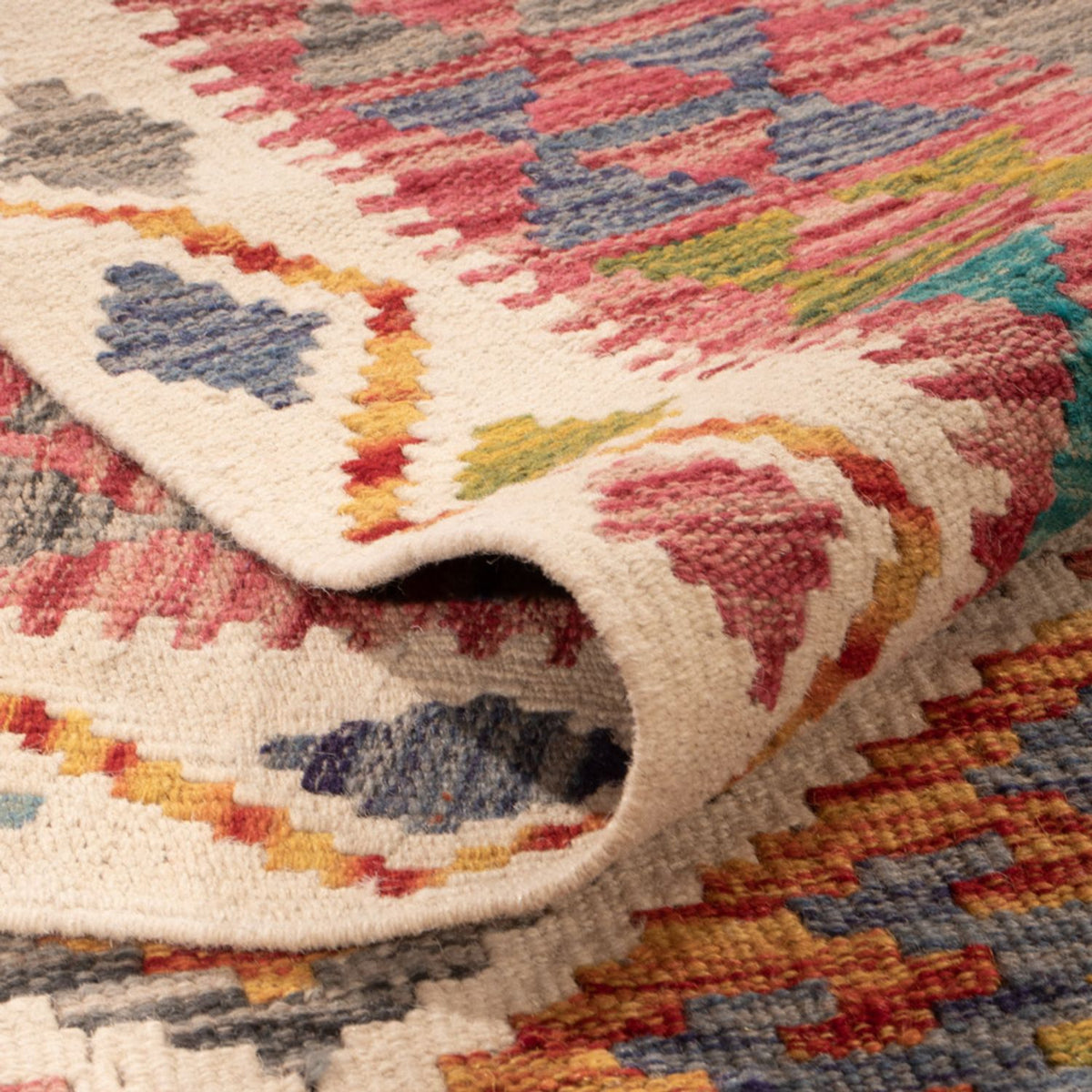 Tappeto Kelim - Splash - 290 x 200 cm - multicolore