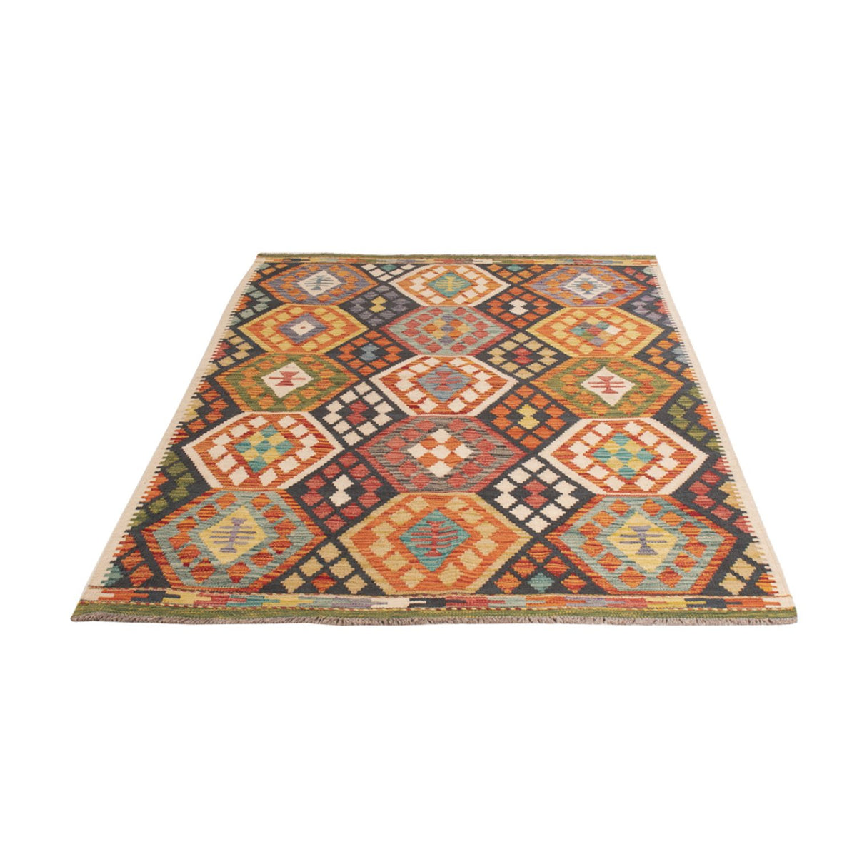 Tappeto Kelim - Splash - 176 x 128 cm - multicolore