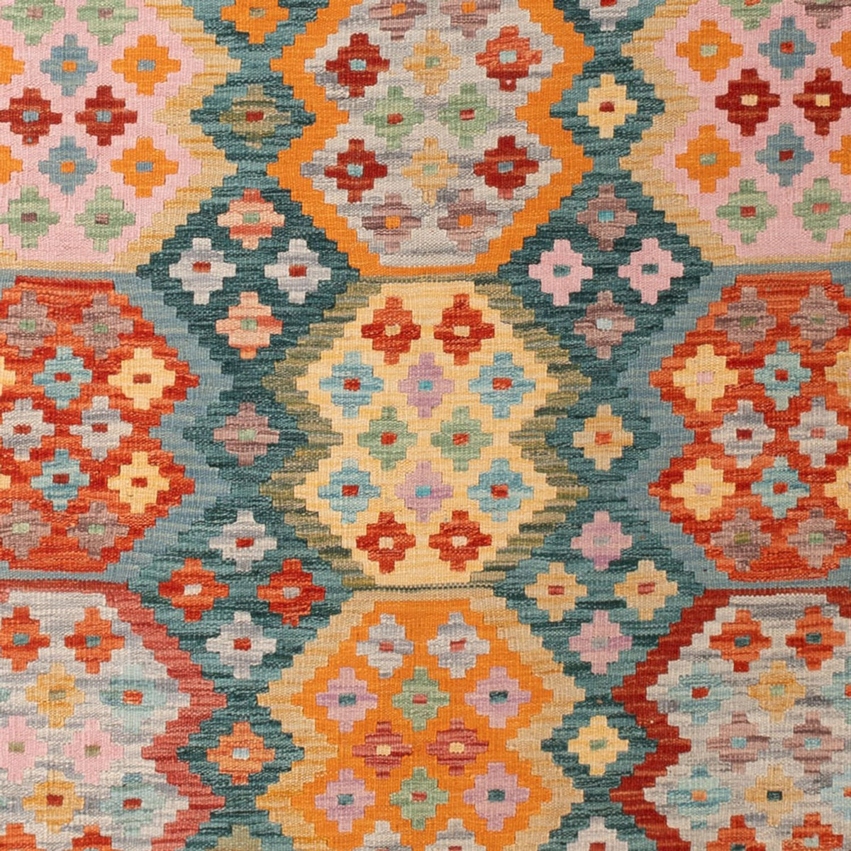 Tappeto Kelim - Splash - 294 x 206 cm - multicolore