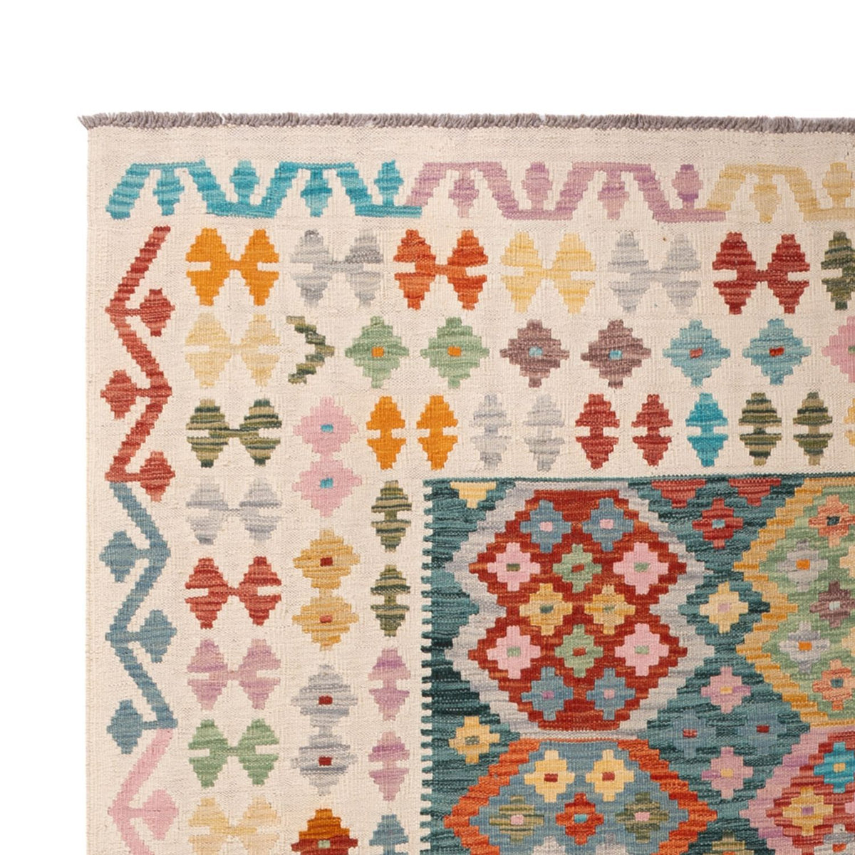 Tappeto Kelim - Splash - 294 x 206 cm - multicolore