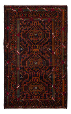 Tappeto Belutsch - 213 x 128 cm - rosso scuro