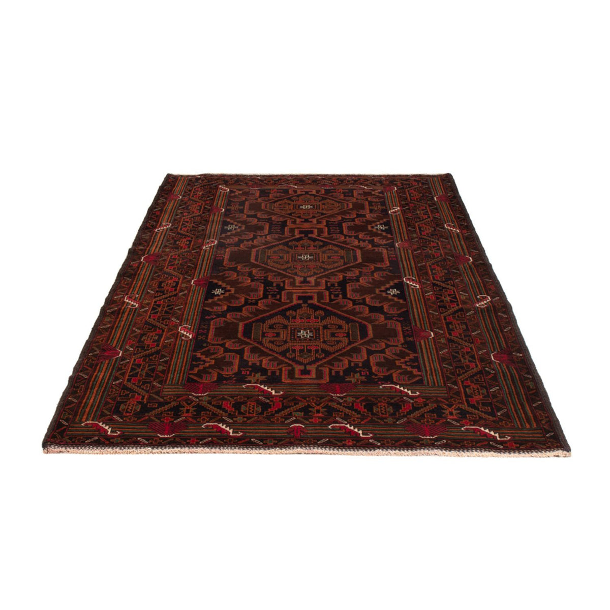 Tappeto Belutsch - 213 x 128 cm - rosso scuro