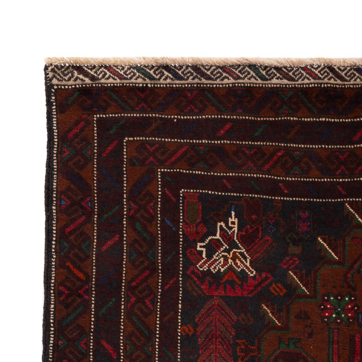 Tappeto Belutsch - 195 x 120 cm - rosso scuro