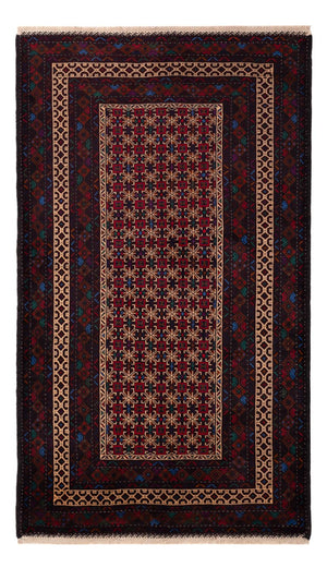Tappeto corsia Tappeto Belutsch - 200 x 114 cm - rosso scuro