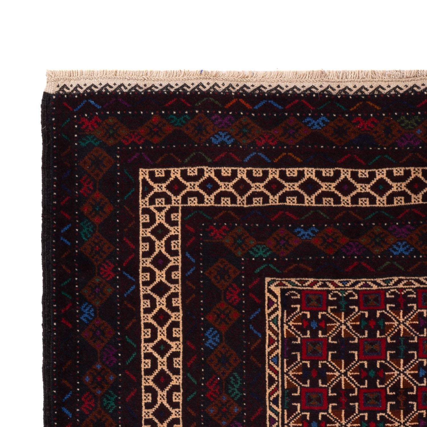 Tappeto corsia Tappeto Belutsch - 200 x 114 cm - rosso scuro