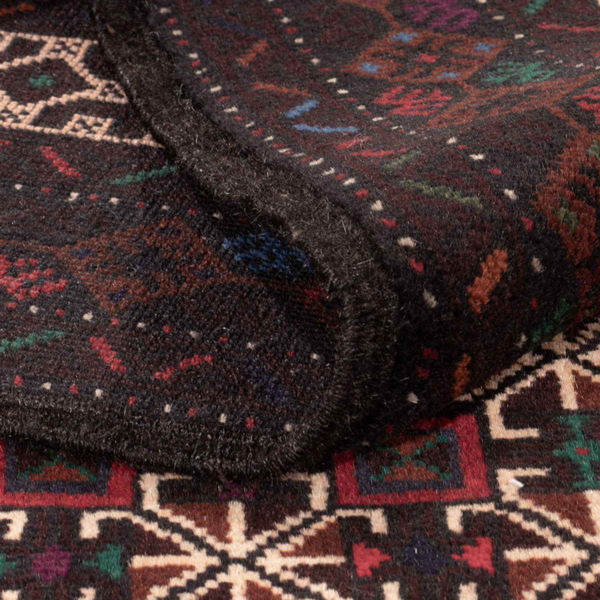 Tappeto corsia Tappeto Belutsch - 200 x 114 cm - rosso scuro