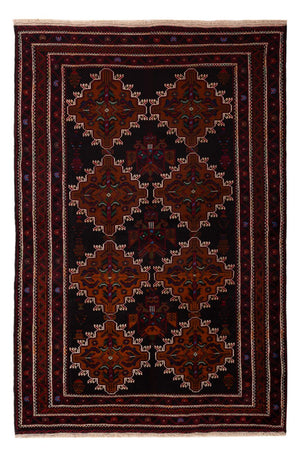 Belutsch Teppich - 192 x 127 cm - dunkelrot
